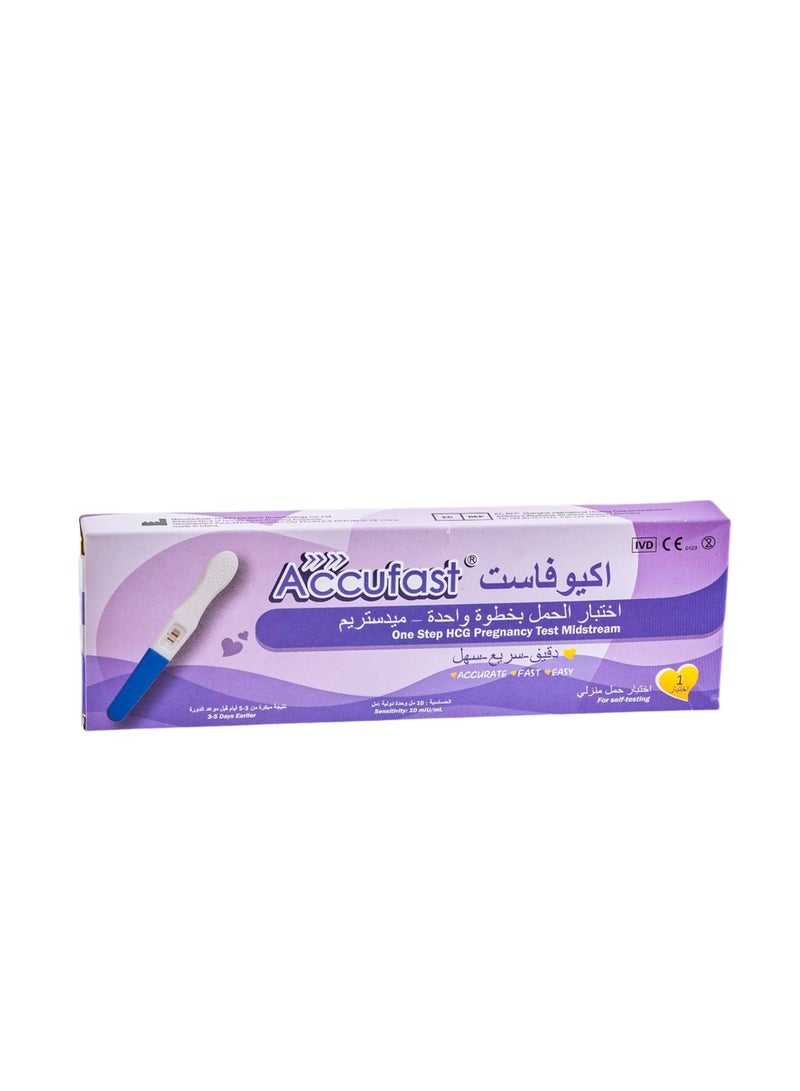 Accufast Accufast Early Sign Pregnancy Test (M60D)  - Image 1