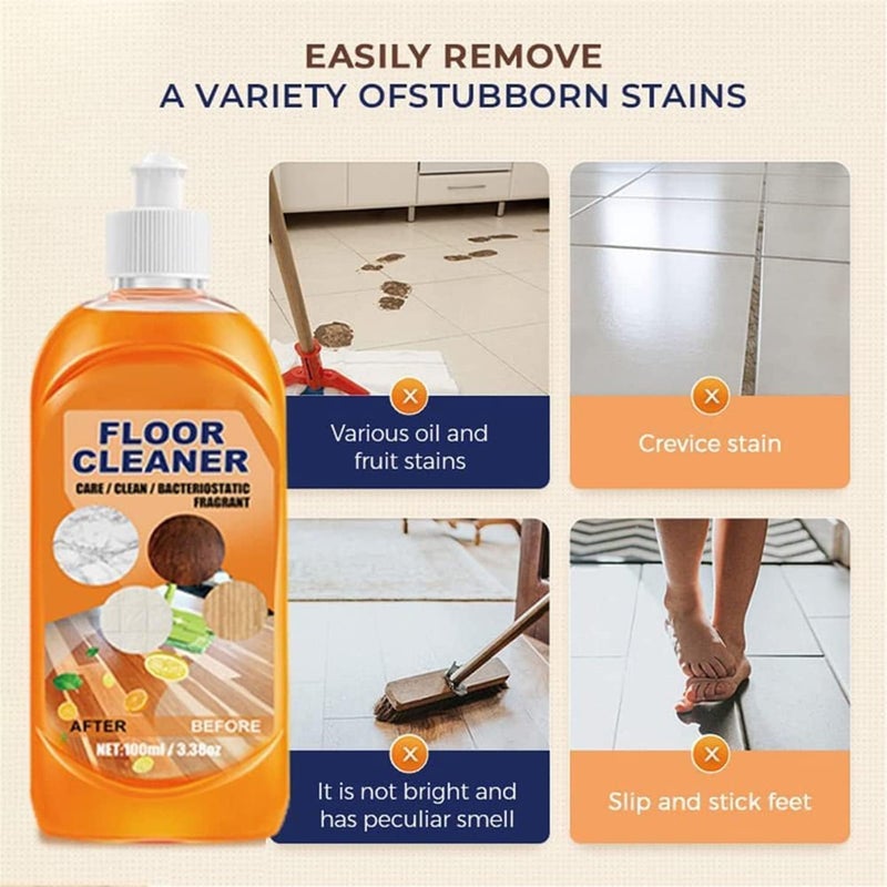 cheekyglo Powerful Decontamination Floor Cleaner,Wood Floor Stain Remover Cleaning Descaling Polishing Brightening Repair Scratch Tool,Hard Surface Floor Tile Cleaner (1pcs) - Image 4