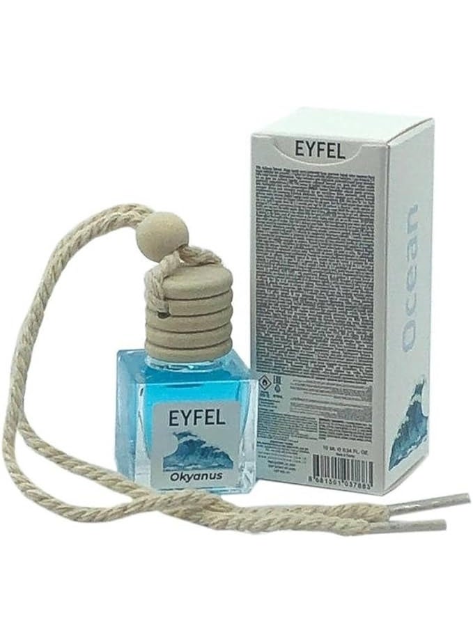 Eyfel parfum Car Air Freshener, Ocean Scent, 10ml, Blue (Okyanus) - Image 1