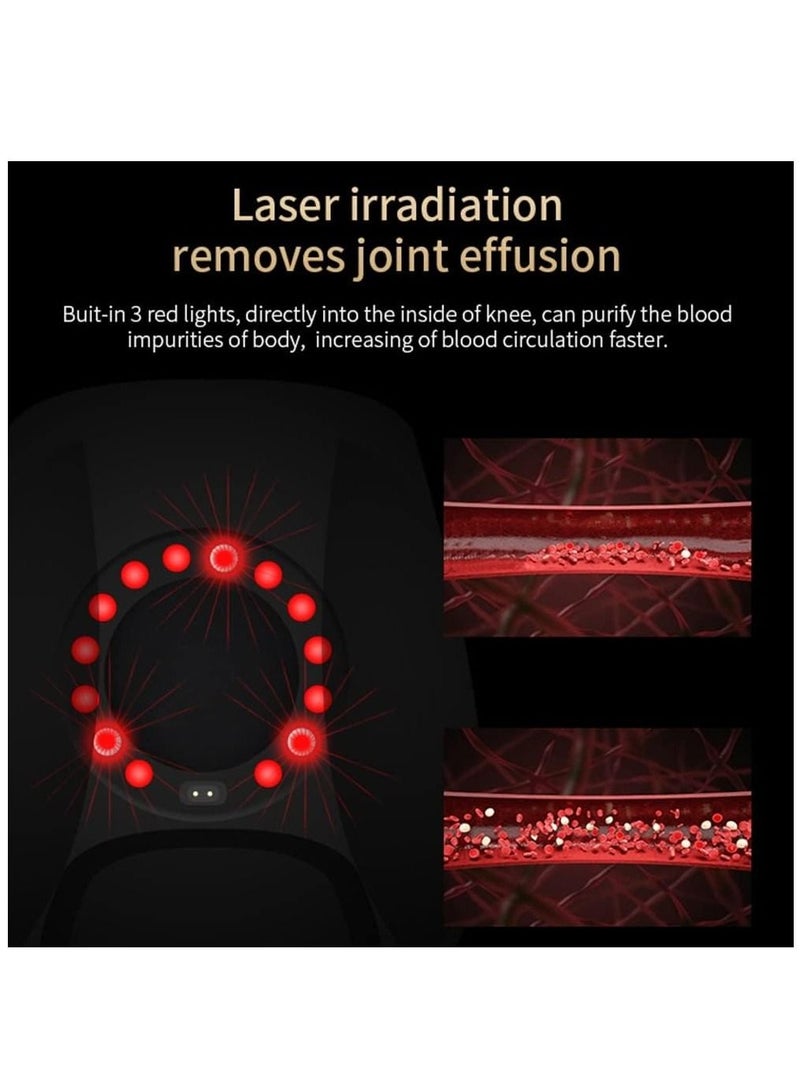 Knee Massager with Heat for Infrared Heated Pain Relief Electric Cordless Vibration Knee Massage Device for Reduces Knee Inflammation, Pain, Type C Charging, 3000mAh Battery - Image 4