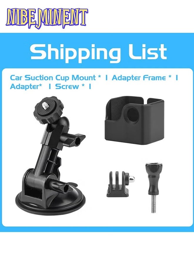 NIBEMINENT Suction Cup Mount for DJI Osmo Pocket 3，Action Camera Car Windshield Suction Cup Mount Window Vehicle Boat Camera Suction Cup Bracket Holder for DJI Osmo Pocket 3 Accessories - Image 2