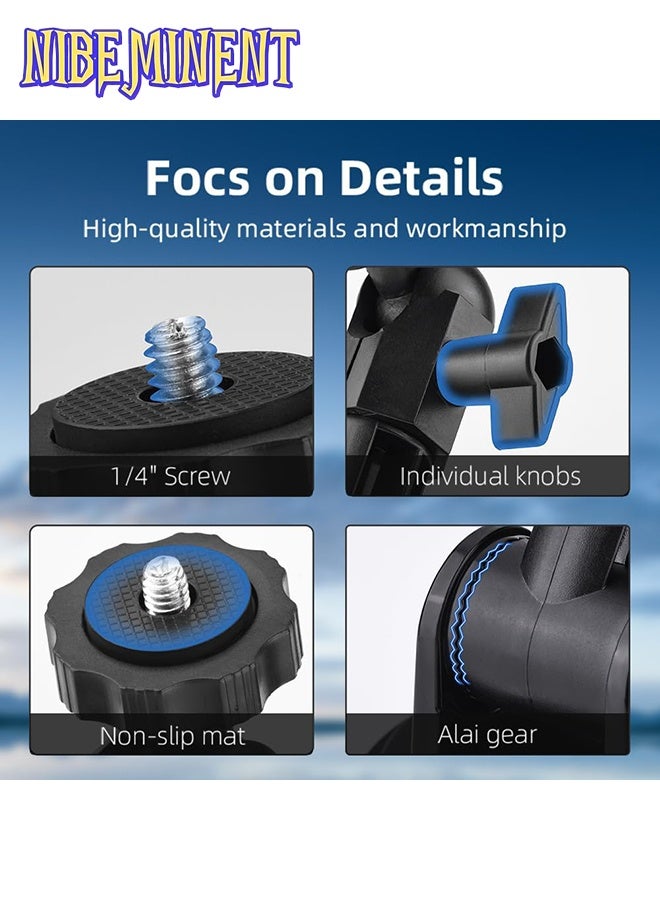 NIBEMINENT Suction Cup Mount for DJI Osmo Pocket 3，Action Camera Car Windshield Suction Cup Mount Window Vehicle Boat Camera Suction Cup Bracket Holder for DJI Osmo Pocket 3 Accessories - Image 5