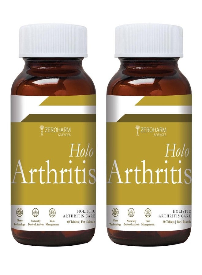 ZEROHARM Holo Arthritis - Enriched with Vitamin D3 & Vitamin K2-7 - Best Knee & Joint Support for Unisex - Supplements for Knee,Joints & Neck Pain Relief - 100% Absorbed By Body (120 Tablets - Image 1