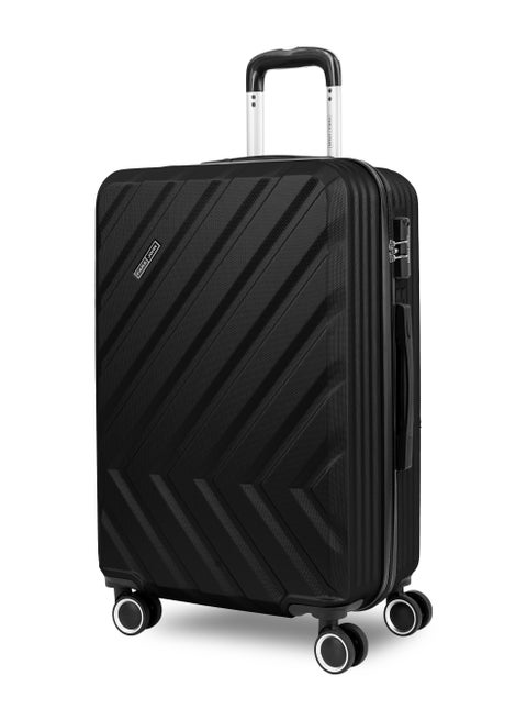 Cabin Size 20-Inch ABS Lightweight Hardshell Luggage Trolley | carrying 2.5kg 4-Wheel Spinner Suitcase Black
