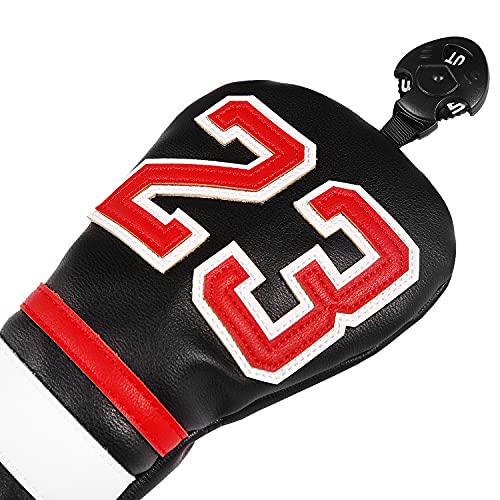SHABIER Golf Sports Style Golf Wood Club Headcover Driver Cover for Taylormade M5 M6 Driver (Black 23 Hybrid Cover) - Image 4