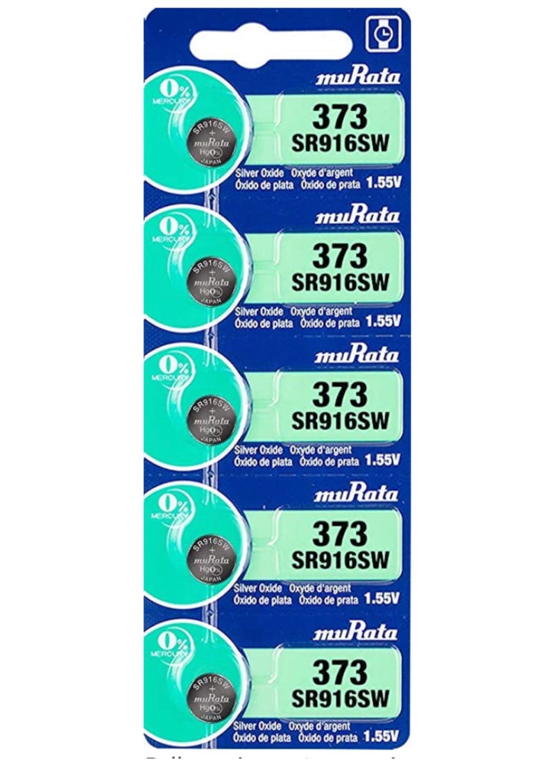 muRATA - 5 Pieces 373 Battery - Image 1