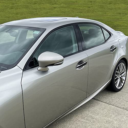 SlickMod Chrome Delete Blackout Vinyl Overlay for 2014-2020 Lexus is 300 350 200t Window Trim (Gloss Black) - Image 5