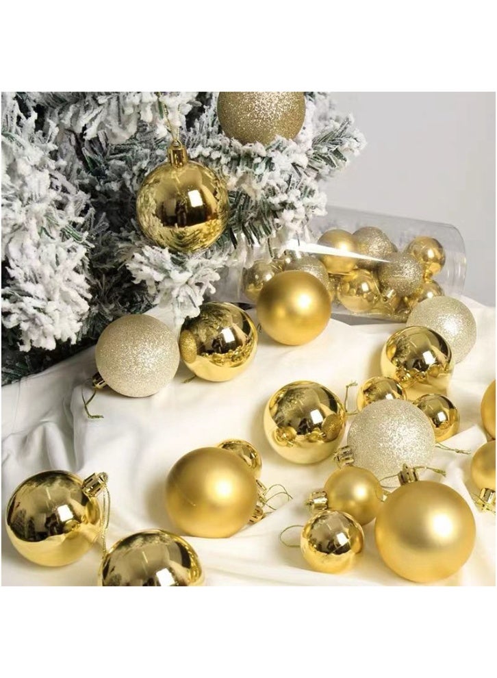 24 Pcs Christmas Ball Ornaments, 4cm Hanging Tree Decorations for Xmas Holiday, Wedding & Party Festive Decor - Image 3