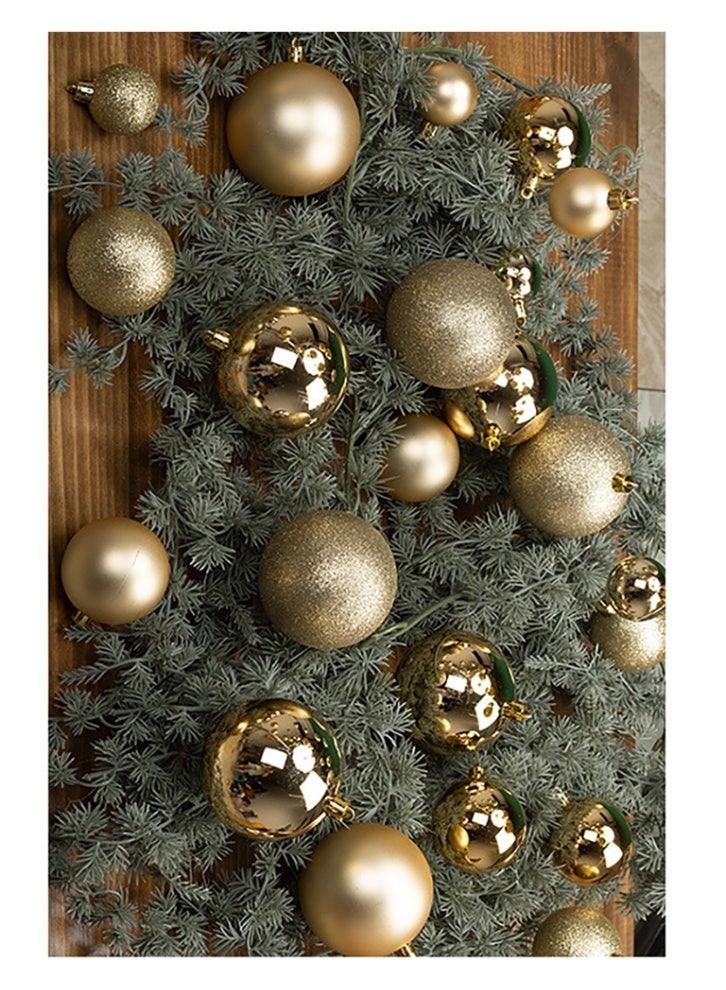 24 Pcs Christmas Ball Ornaments, 4cm Hanging Tree Decorations for Xmas Holiday, Wedding & Party Festive Decor - Image 1