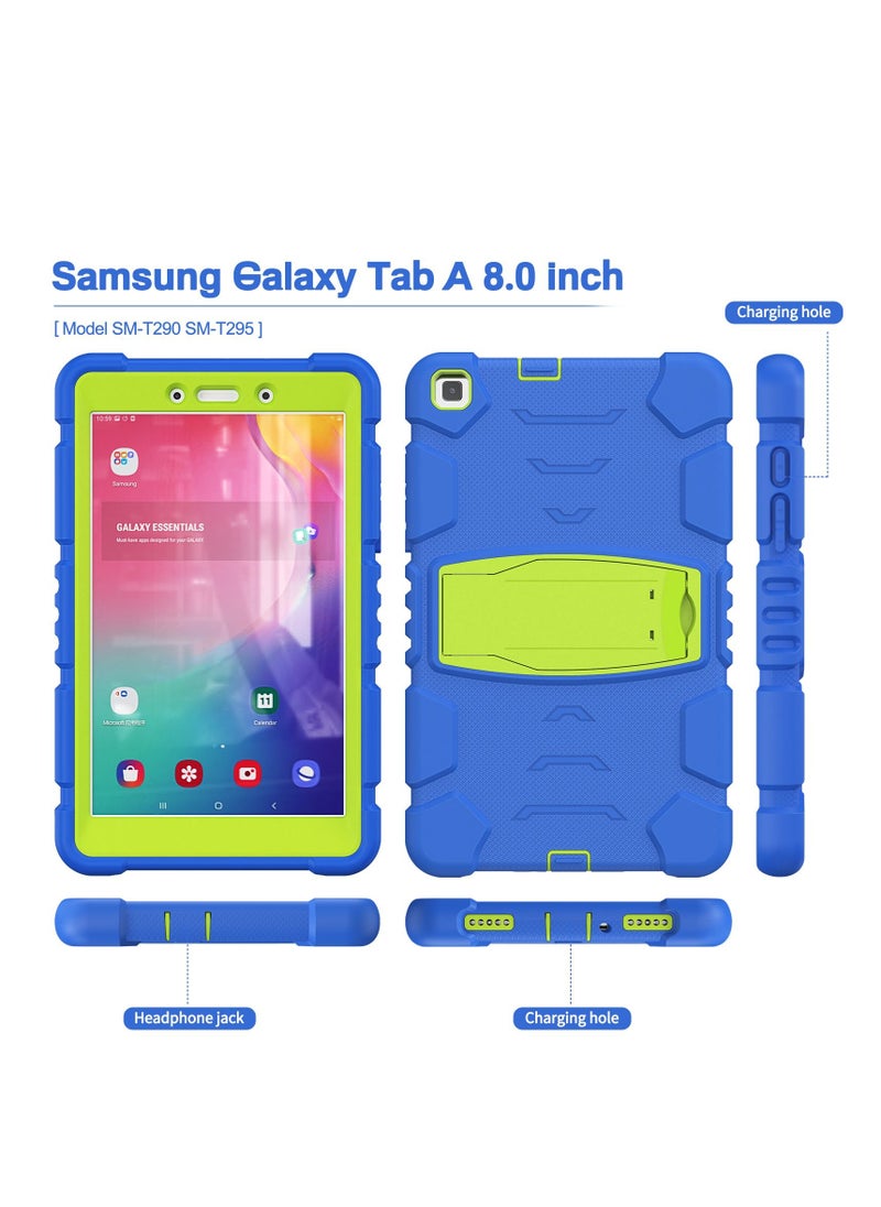 GULFLINK Gulflink  Protective Back Case Cover for SAMSUNG Tab A T290/T295 8 inch blue and lime  - Image 2
