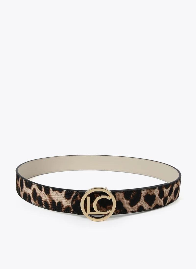 Lola Casademunt Reversible LC animal print belt