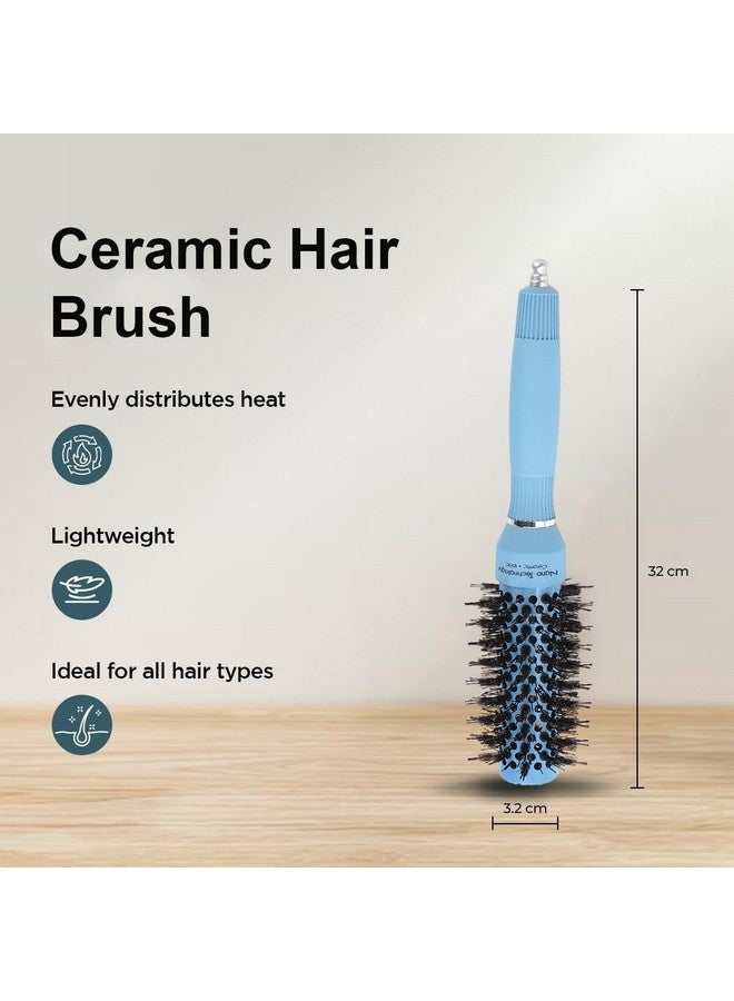 Hearts Hair Brush | Bristles Brush | Hair Brush With Paddle | Sharp Hair Brush For Woman | Suitable For All Hair Types | Tgx525..-Tgx5232 | Ice Blue - Image 3