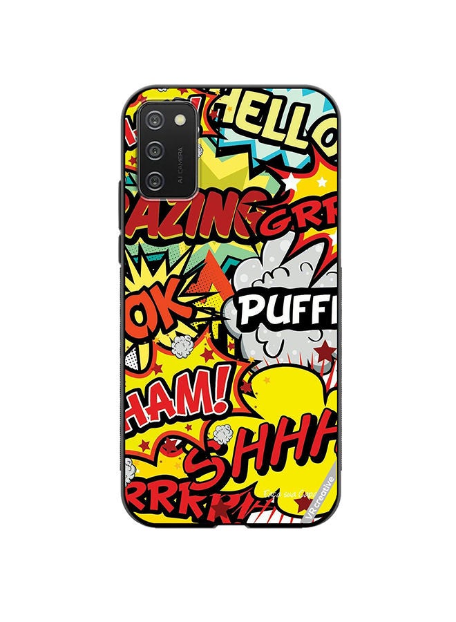 VR CREATIVE Protective Case Cover For Samsung Galaxy A02s Multibrand Stickers Design Multicolour - Image 1