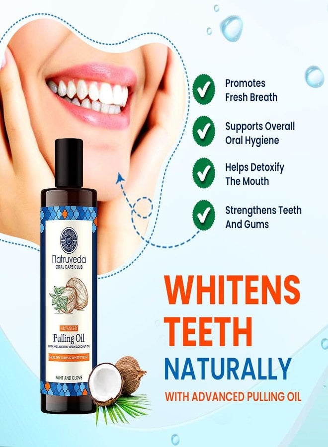 Natruveda Advanced Coconut Oil Pulling Mouthwash - 20 oz | Extra Virgin Coconut Oil | Naturally Whitens Teeth & Supports Healthy Gums | Chemical-Free | USA-Based Supplier | Mint Fresh (Pack of 2) - Image 3