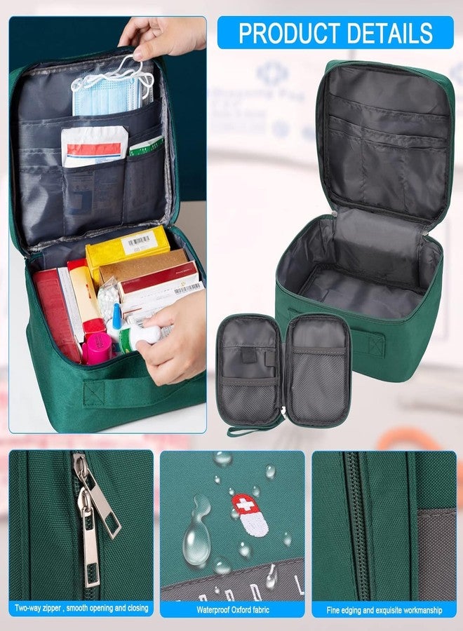 HMV MALL HMV Ball Empty First Aid Bags Travel Medical Supplies Cosmetic Organizer Insulated Medicine Bag Convenient Safety Kit for Home Office Travel Camping Hiking (Large) - Image 5