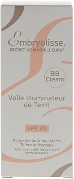 Embryolisse BB Cream Complexion Illuminating Veil 30 ml SPF 20 Skin Tint with Hyaluronic Acid Vitamin E Lightweight Hydrating Formula Adapts to Skin Tone for a Natural Glowy Finish All Skin Types - Image 3