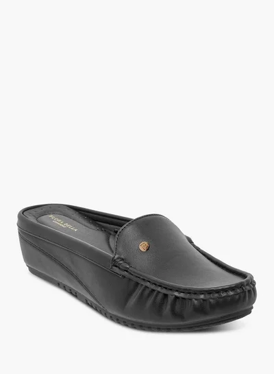 Flora Bella By Shoexpress Solid Slip-On Mules with Flatform Heel