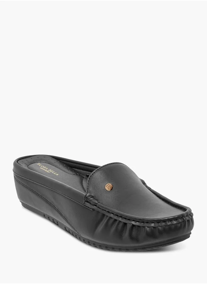 فلورا بيلا من شو إكسبرس Solid Slip-On Mules with Flatform Heel