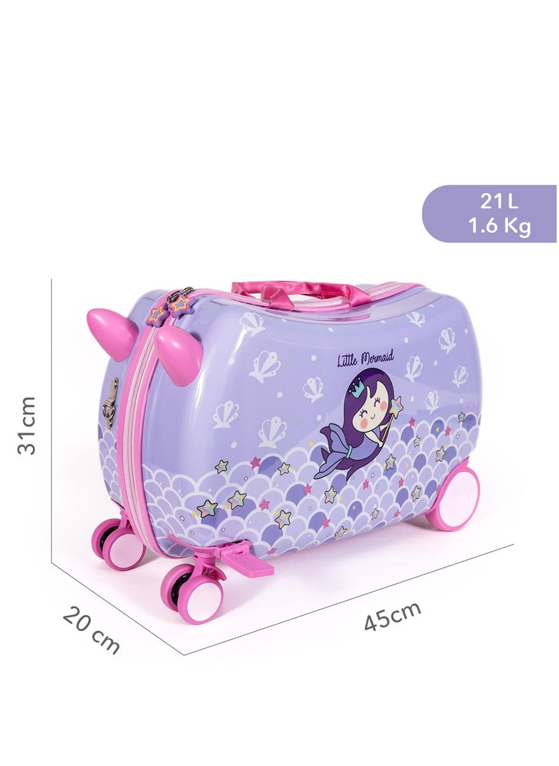 Milk & Moo - Kids Ride On Suitcase The Little Mermaid - Image 1