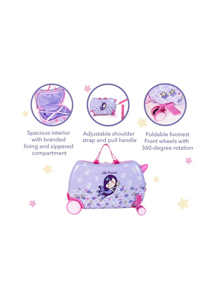 Milk & Moo - Kids Ride On Suitcase The Little Mermaid - Image 1