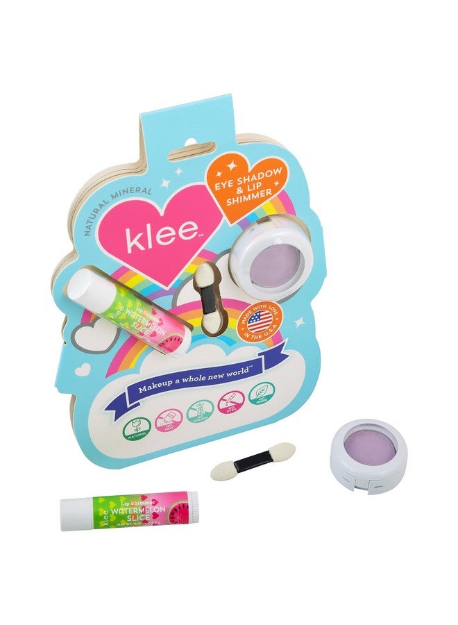 LunaStar Klee Eye Shadow and Lip Shimmer Makeup Kit. Gentle and Non-Toxic. Kid-Friendly. Made in USA. (Lilac Sparkles) - Image 2