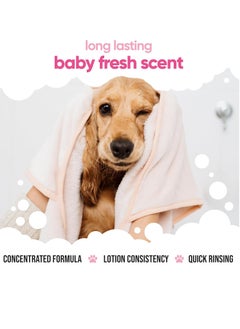 Buddy Baby Fresh Dog Conditioner 500ml Made with Aloe Vera Argan Oil and Pro Vitamin B5 to Detangle Matted Coats and Relieve Sensitive and Itchy Skin Suitable for Puppies from 8 Weeks Vegan Formula  - Image 4