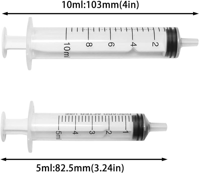 DGHAOP 4IN1 Liquid Food Feeder for Breeding Small Pets (5ml+10ml Feeder+8cm+12cm Feeding Tube) Poultry Feeding Syringe, Parrot Feeding Syringe - Image 2