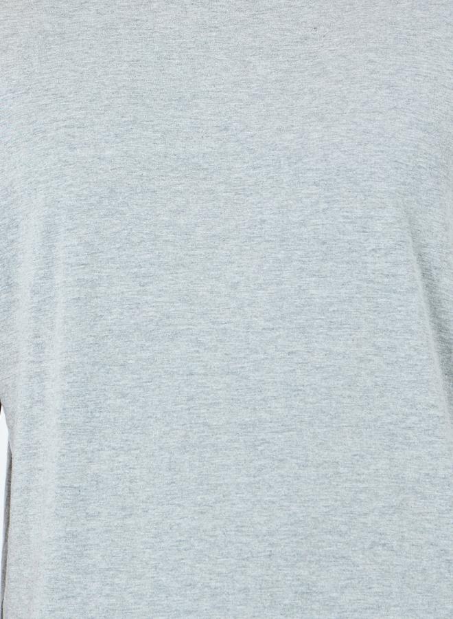 ستايلي تيشيرت بياقة دائرية وقصة عادية - Image 3