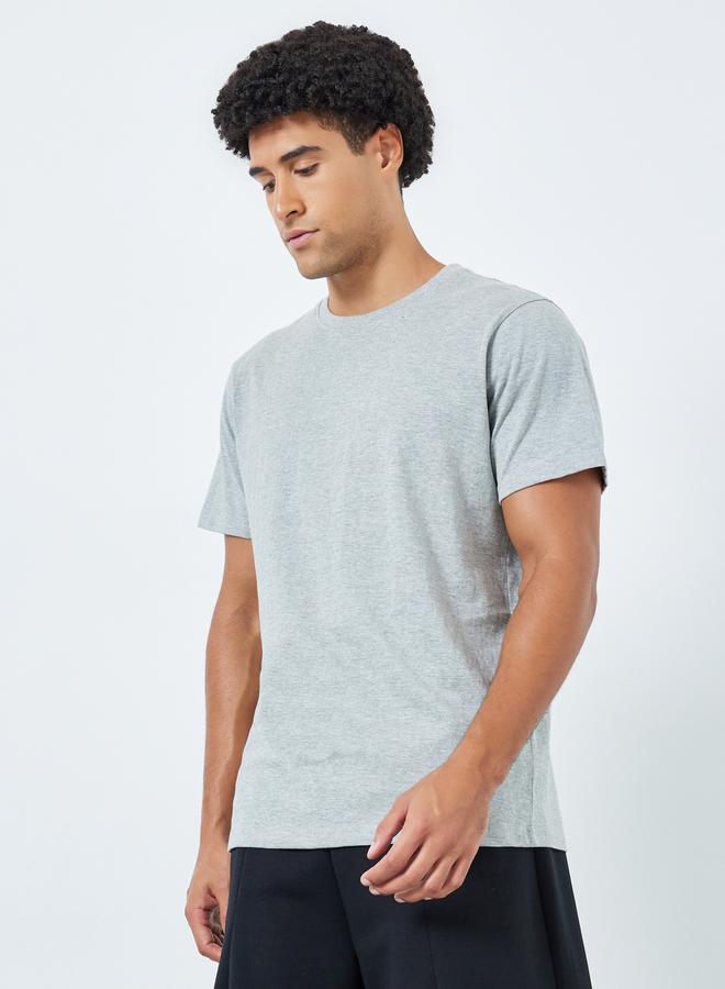 ستايلي تيشيرت بياقة دائرية وقصة عادية - Image 1