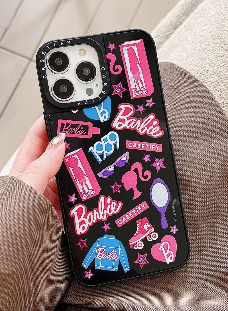 Casetify Case for iPhone 12 Pro Max 6.7 inch Barbie Cover Black - Image 2