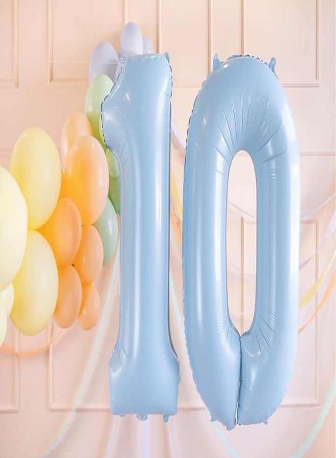 Atpata Funky 34 Inch Pastel Matte Baby Blue Foil Number Balloon for Birthday Decoration, Anniversary, Graduation, Milestone Age Number Balloon for Photo Backdrop & Event Decor (1) - Image 5