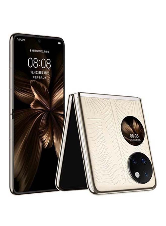 HUAWEI P50 Pocket Premium Dual Sim Gold 12GB RAM 512GB 4G LTE - Middle East Version - Image 1