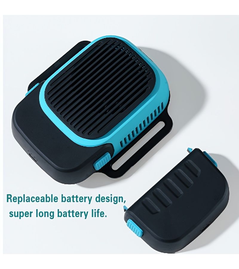 Blue Wireless Hot Cold Therapy Device With Detachable Battery And Magic Strap - Image 3
