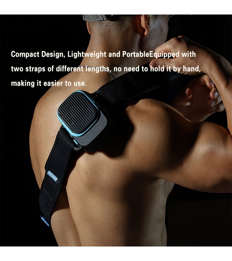 Blue Wireless Hot Cold Therapy Device With Detachable Battery And Magic Strap - Image 5