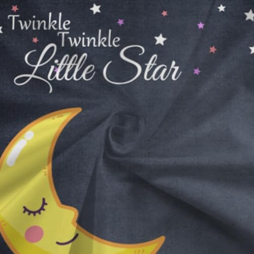 CSFOTO Baby Milestone Blanket 60''x40'' Starry Sky Newborn Month Blanket Star and Moon Newborn Photography Background Prop for Boy & Girl Personalized Shower Present with Frame - Image 3