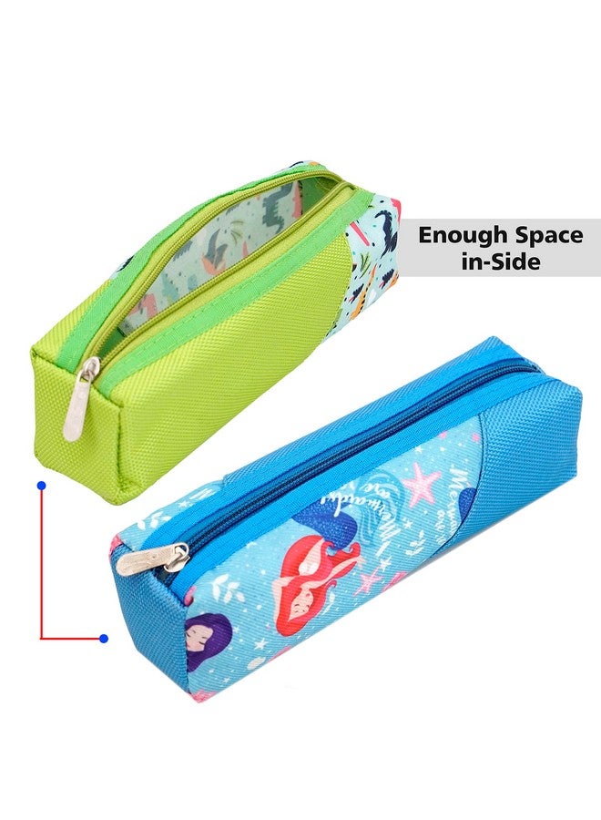 TULMAN Polyester Multipurpose Pencil Pouch Kids Birthday Party Return Gifts to Carry Pencil Pens in Stationery Pouch with Zip Lock Accessories for Boys/Girls/Children (6 Pack) - Multicolor - Image 4