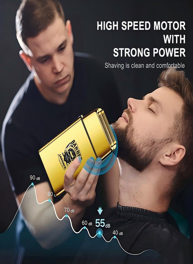 Largner Hair Clippers for Men Professional, Cordless Beard Trimmer & Electric Razor Shavers for Men, Rechargeable 3 Piece Barber Hair Cutting Kit LED Display Men's Grooming Kit - Image 4