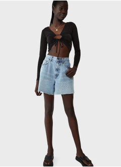 Cotton On Tie Detail Ruched Top  - Image 4