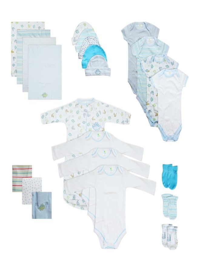 Spasilk مجموعة هدايا أساسية من سباسيليك مكونة من 23 قطعة للمولودين الجدد، ملابس للأطفال الذكور والإناث، هدايا حفلات استقبال المواليد، 0-6 أشهر - Image 4