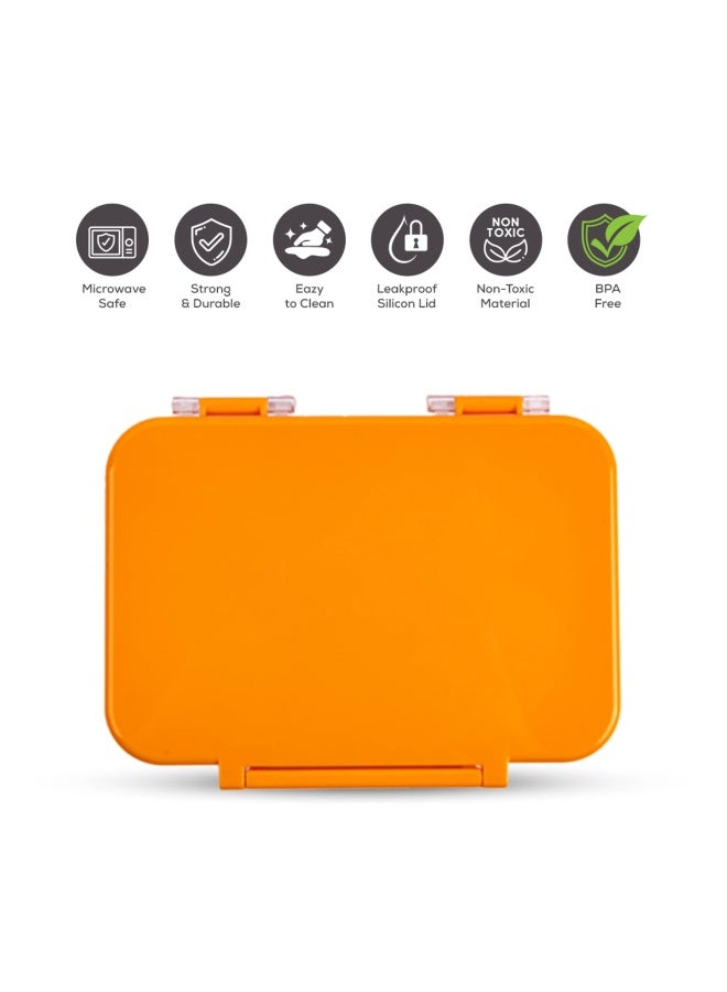 Cocobee Tritan Bento Lunch Box,4 Compartments - Orange - Image 3