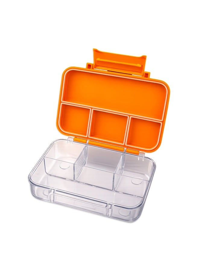 Cocobee Tritan Bento Lunch Box,4 Compartments - Orange - Image 1