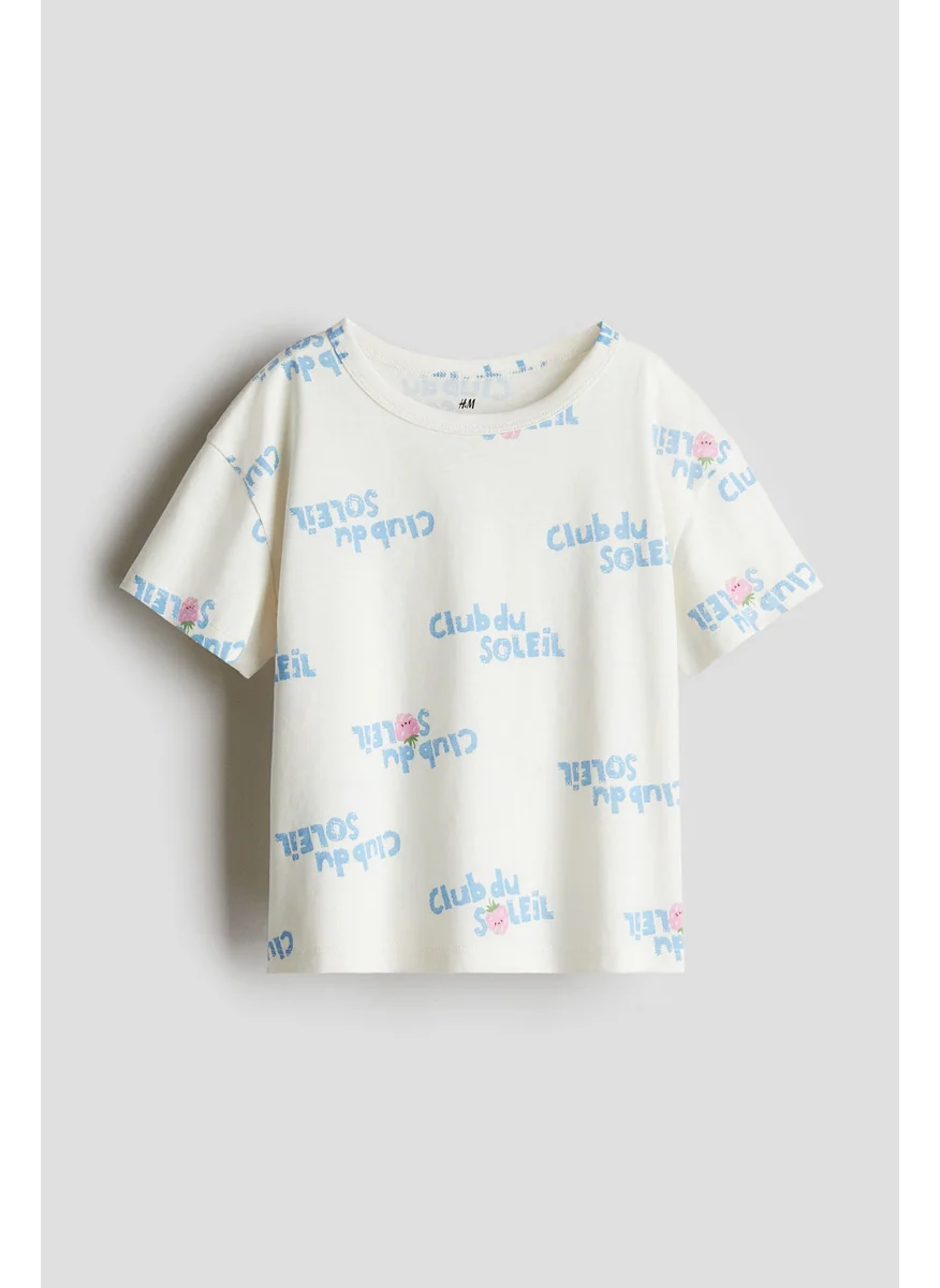 H&M Printed Jersey Top