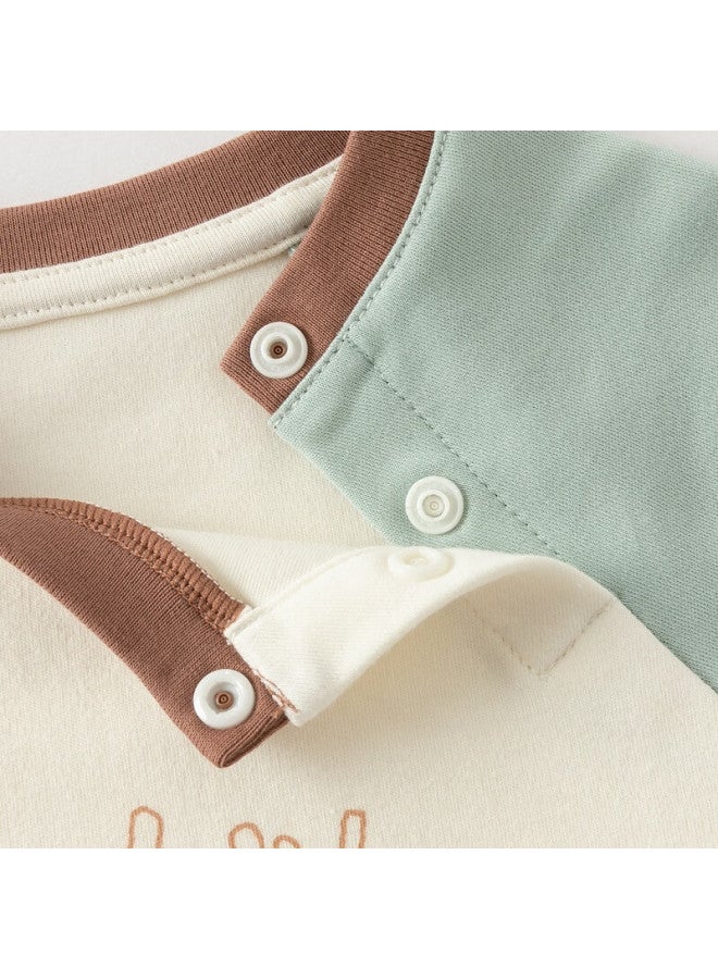 Dave & Bella David Bella Kids Long Sleeve T-Shirt Boys Autumn Bottoming Shirt Girls Baby Knitted Cotton Top - Image 3