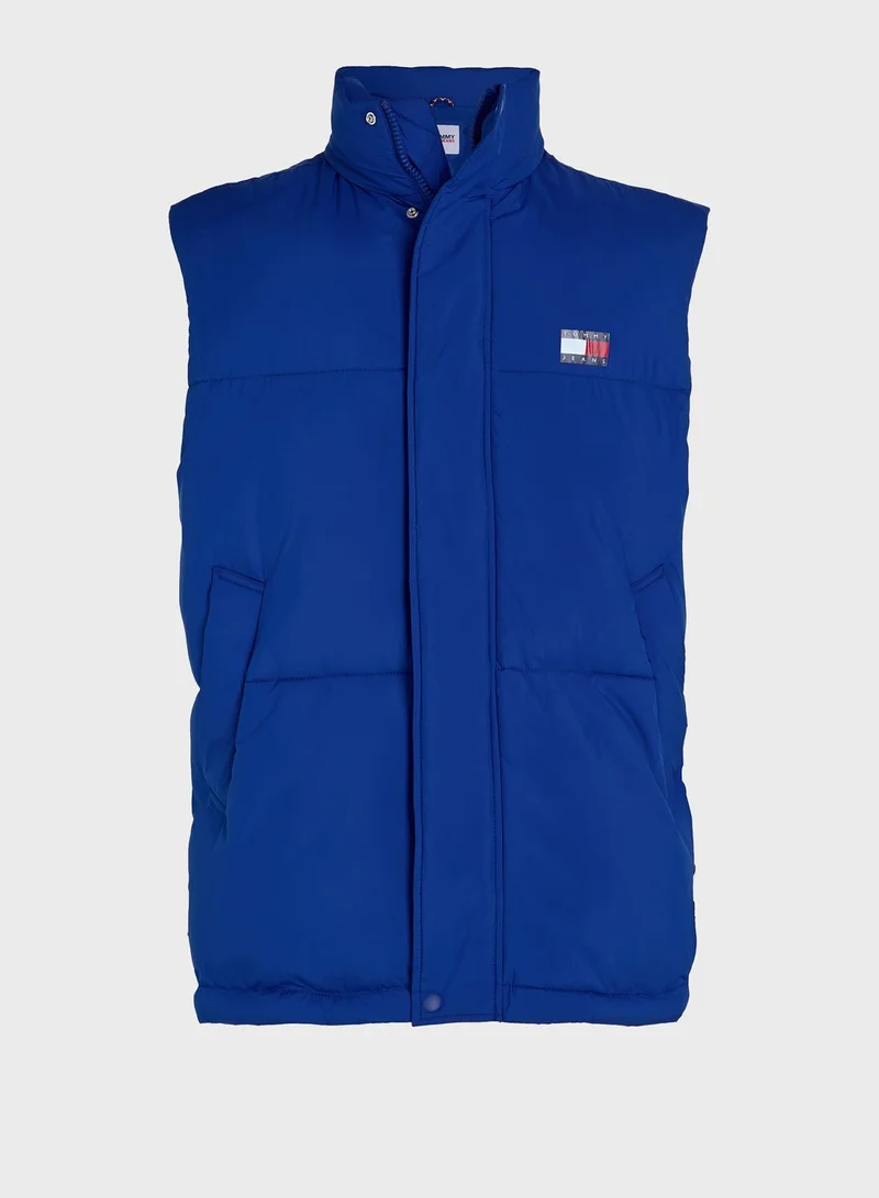 TOMMY JEANS Logo Puffer Vest Jacket