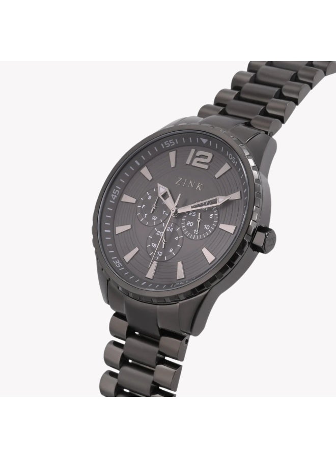 زنك ساعة رجالية من ZINK من الفولاذ المقاوم للصدأ باللون الأسود | ZK131G2S-97 - Image 2