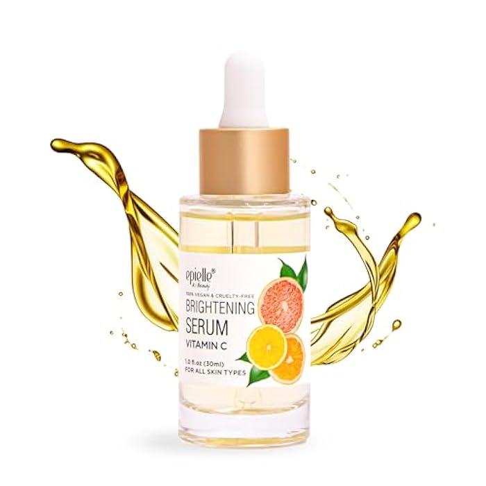 Epielle Vitamin C Serum with Collagen & Hyaluronic Acid, Restore Hydration & Reduce Dark Spots, Vegan & Cruelty-Free, Korean Skin Care, 1.0 fl oz - Image 1