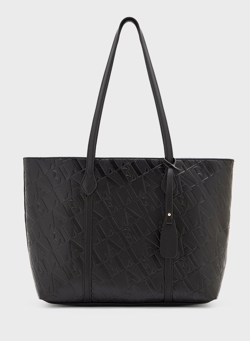 ايلا حقيبة يد بنقش شعار - Image 1