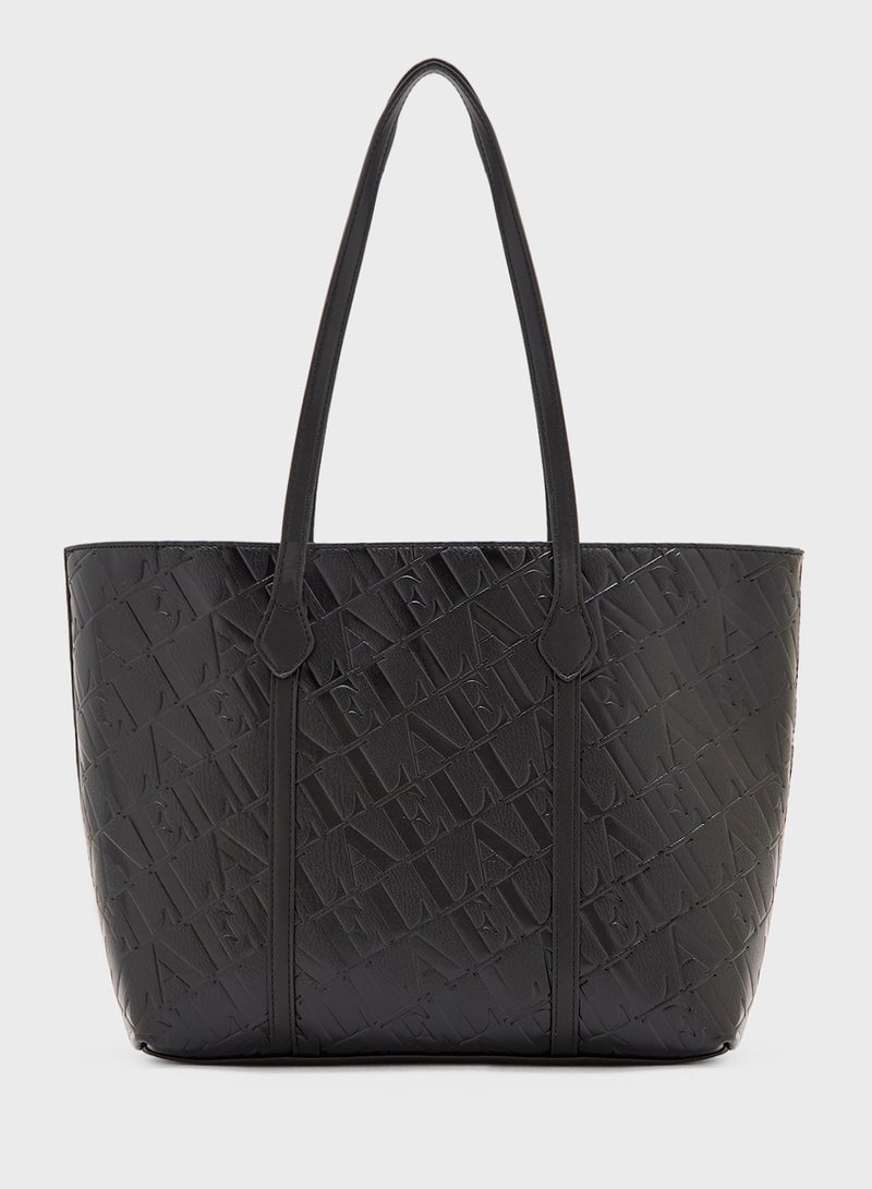 ايلا حقيبة يد بنقش شعار - Image 2