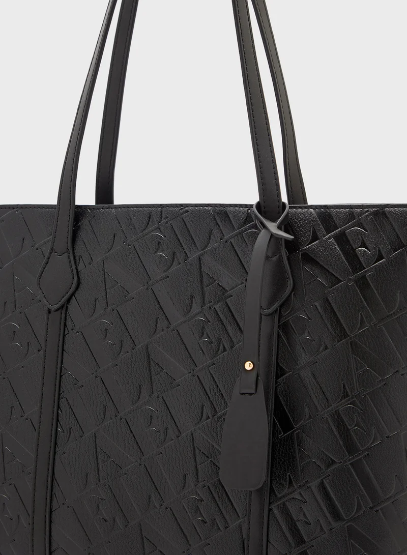 ايلا Monogram Embossed Tote Bag