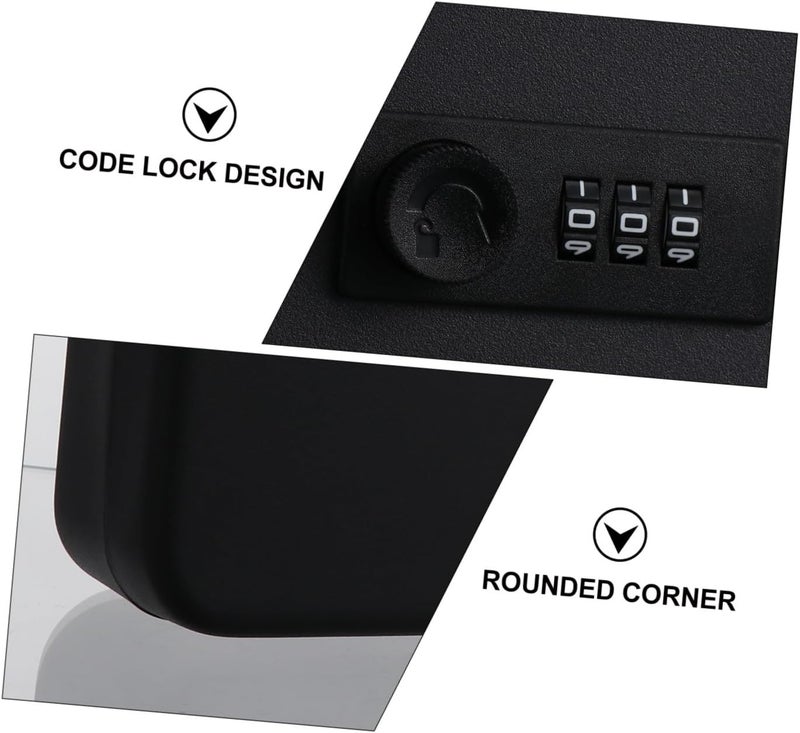Reliable local delivery service Didiseaon Wall Mount Key Cabinet with Code Lock Slots Lockable Key Organizer Box Anti-Static Storage at Home Office Black Assorted trendy color picks Permanent & temporary usable Solid anti-deform Updated modern design Repeated assemble detach compatible Cost effective global grade quality Water rust proof Consistent single item quality Instant order available stock Ready order processing All-item matching trendy build Market popular practical build Cross product compatible Advanced minimal build Local available supply Wide daily application All-round unified build Organized shipment arrange Odor resistant Intercity storage hub Multi option design Trendy natural assorted colors Fast & slow shipment compatible Diverse operation compatible - Image 4